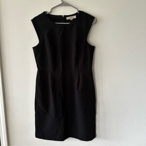 LOFT cap sleeve little black dress with pockets (EEEE)